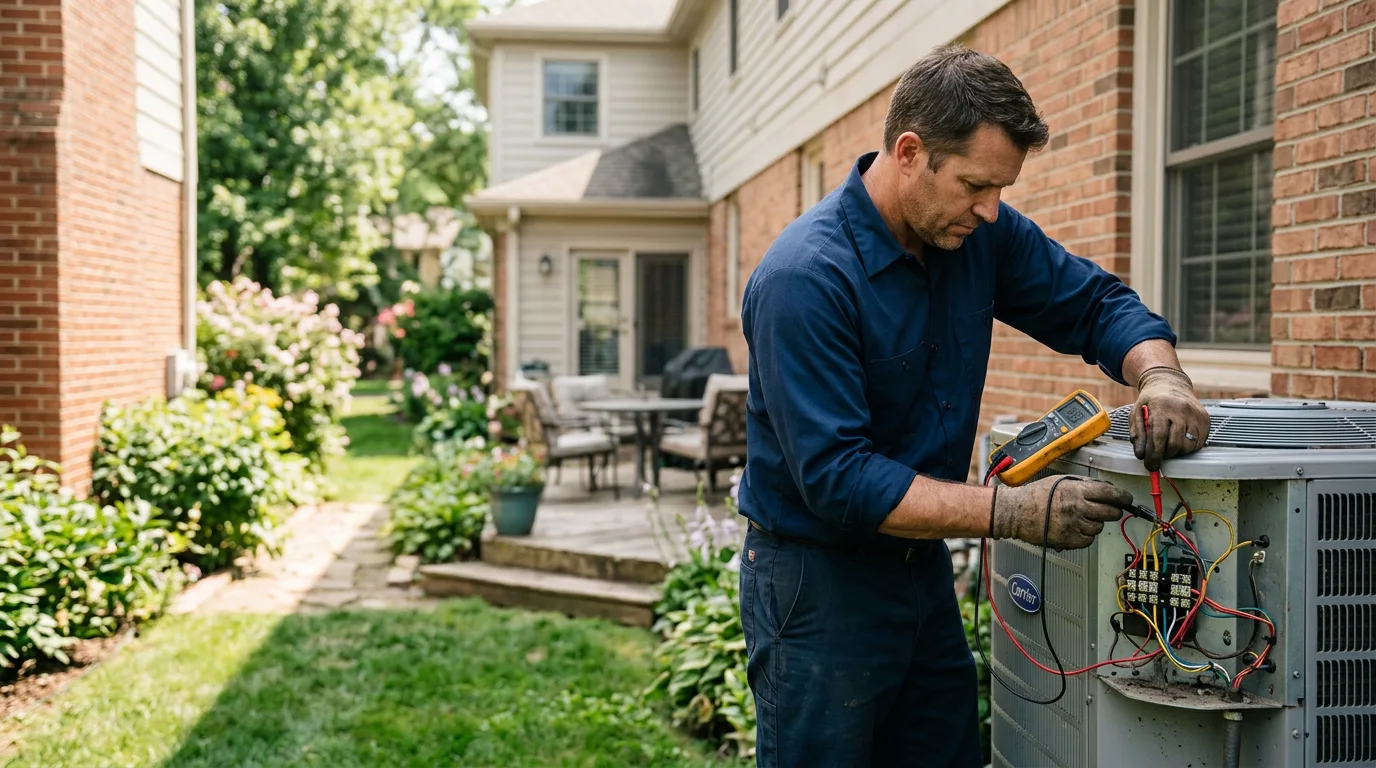 HVAC technician working near Breckenridge, MO